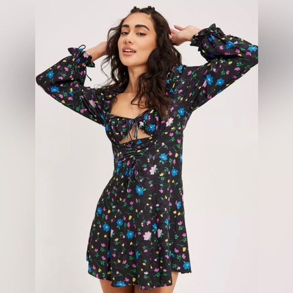 New For Love & Lemons✨Lexy Long Sleeve Mini Dress - Picture 8 of 8